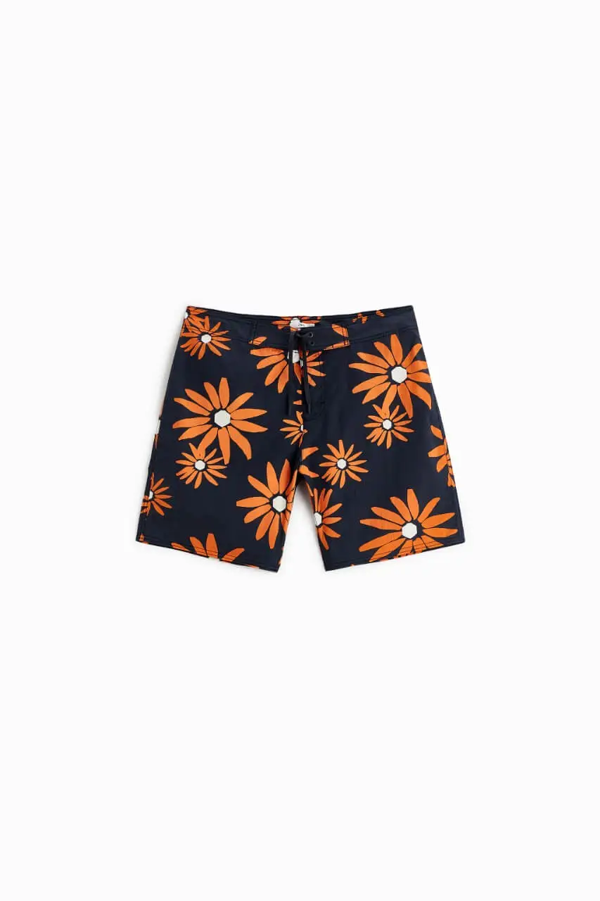 Floral Print Swimming Trunks